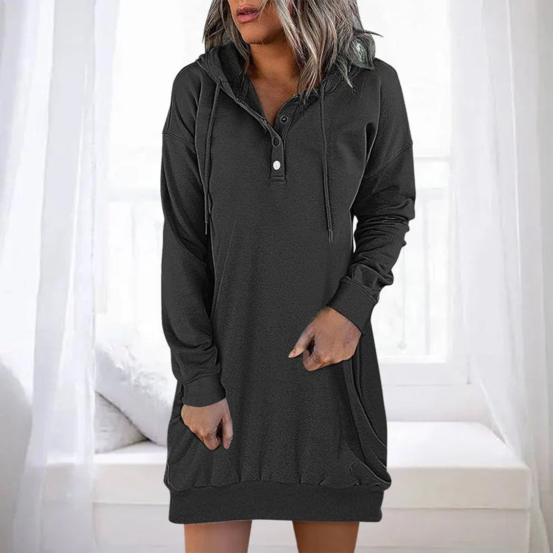 ALLEGRA - Casual Hoodie Dress for Spring/Summer