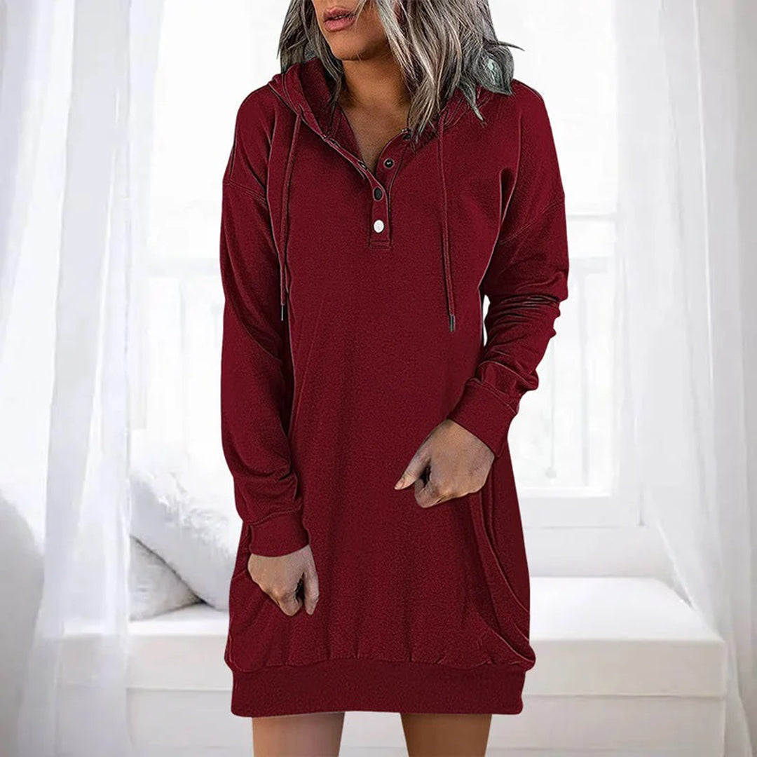 ALLEGRA - Casual Hoodie Dress for Spring/Summer