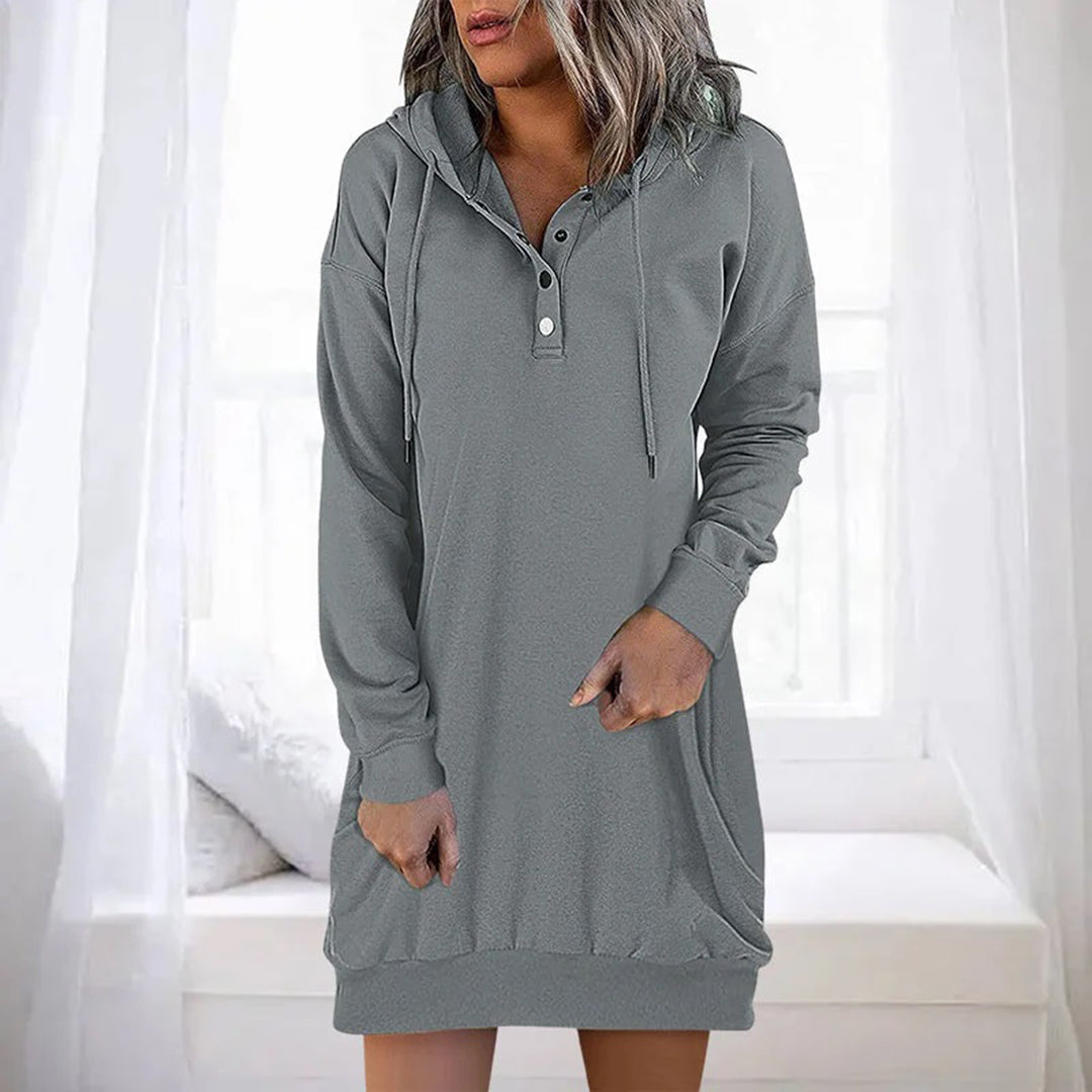 ALLEGRA - Casual Hoodie Dress for Spring/Summer