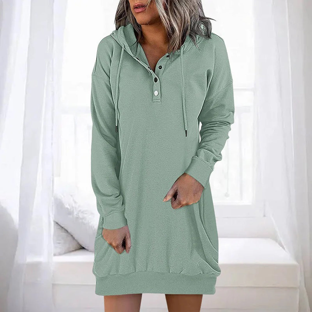 ALLEGRA - Casual Hoodie Dress for Spring/Summer