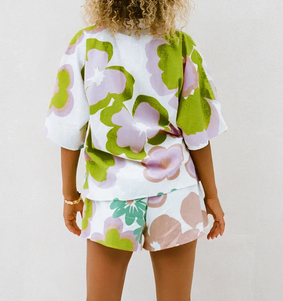 SADA  DAHLIA - Dvoudílná sada z lnu