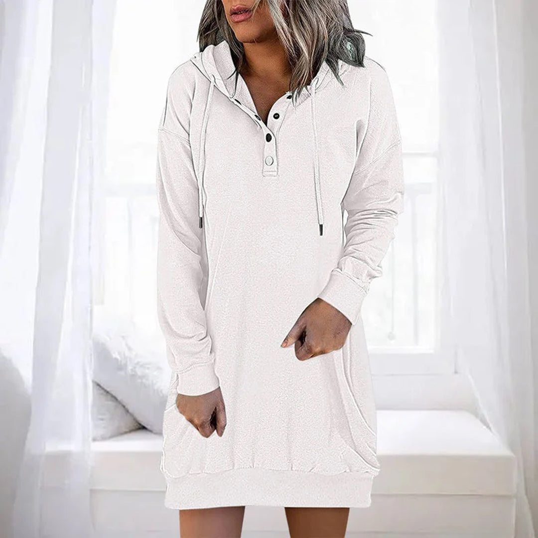 ALLEGRA - Casual Hoodie Dress for Spring/Summer