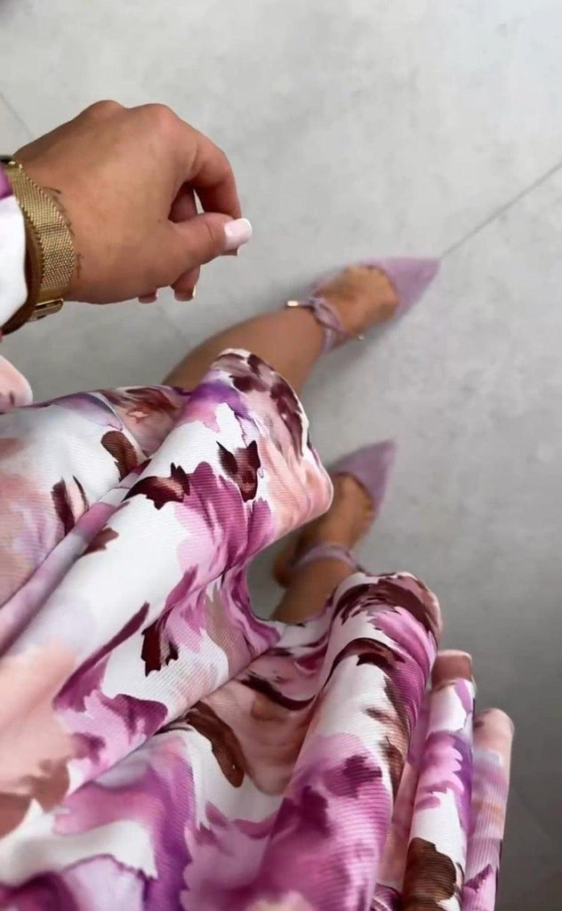 Dámské šaty na míru - Květinový design - Lehce splývavá silueta